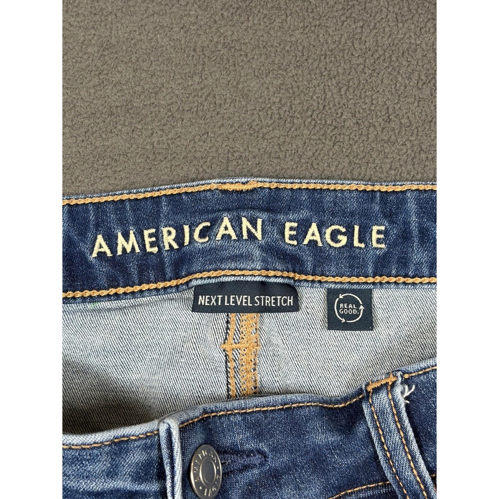 American Eagle Jeans Womens 16 Blue Next Level Stretch Skinny Denim - Picture 6 of 9